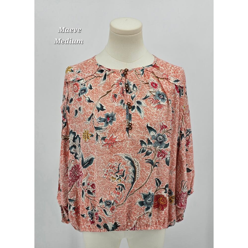 Maeve by Anthropologie Floral‎ Boho Blouse – Size Medium